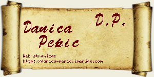 Danica Pepić vizit kartica